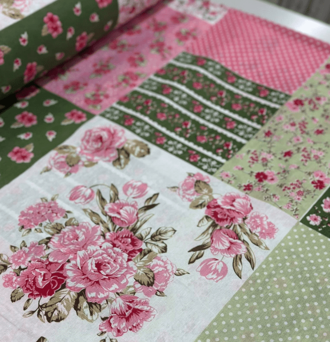 Tergal Patchwork Verde MALUCA