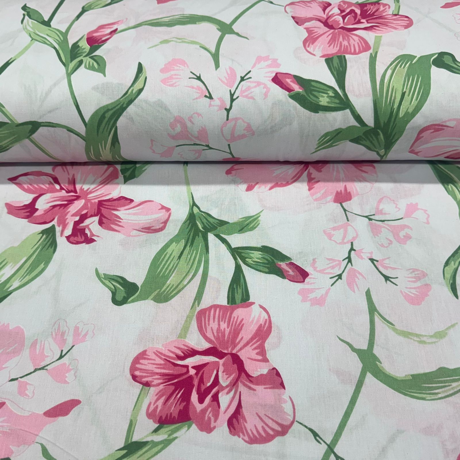 Percal 150 Fios Flores Ao Vento