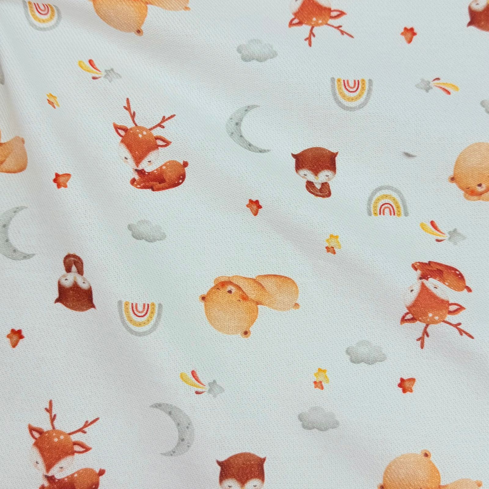 Flanela Cueiro Digital Bichos Bebê