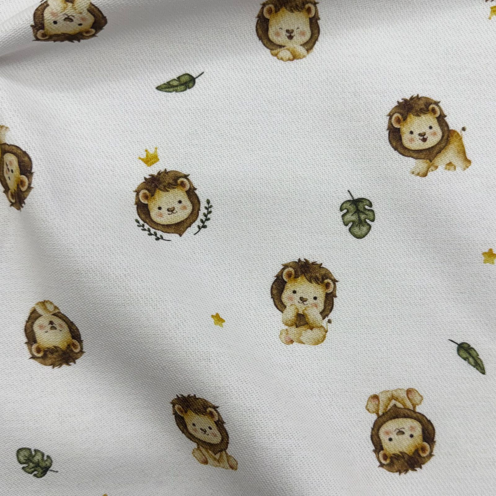 Flanela Cueiro Digital Reizinho da Floresta