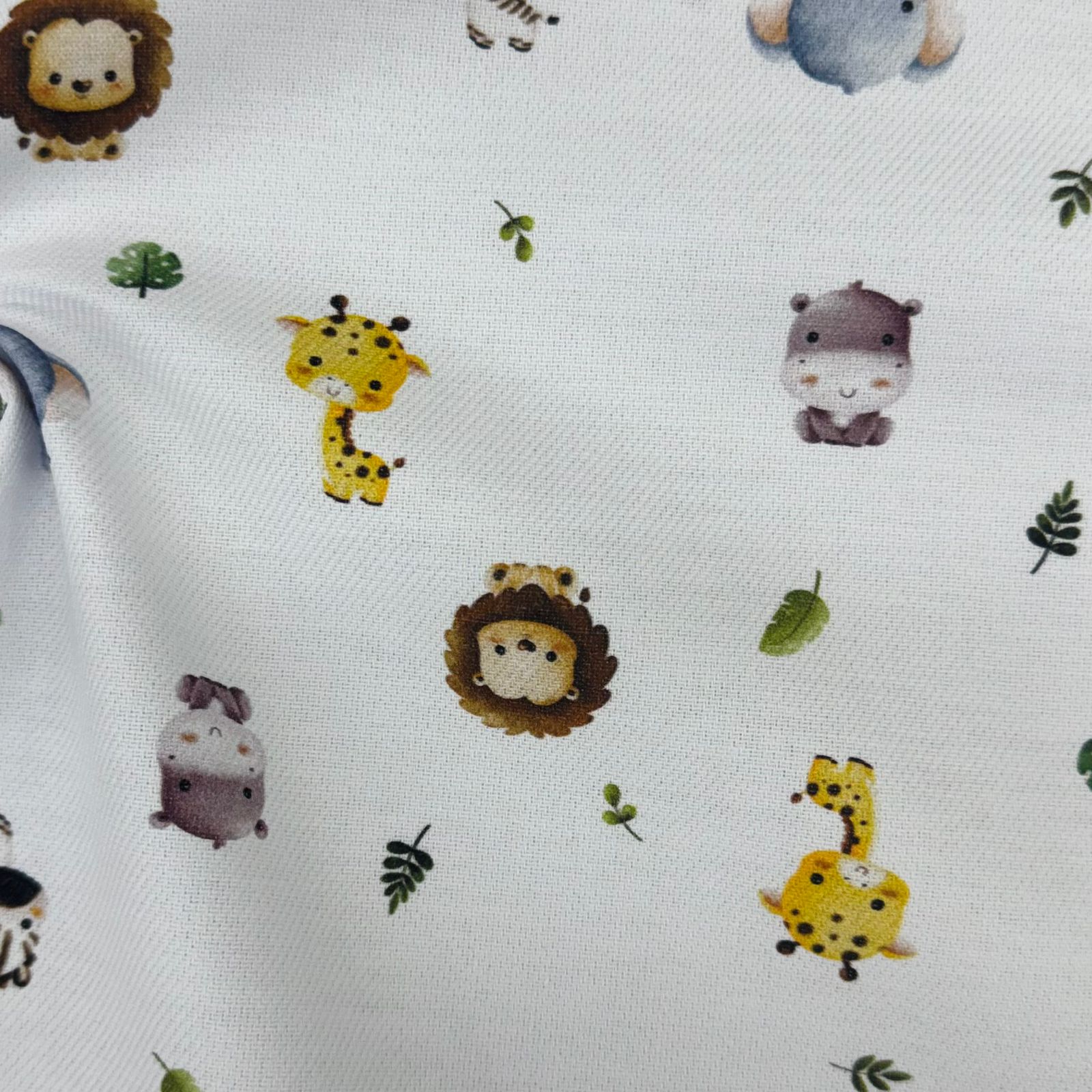 Flanela Cueiro Digital Safari Baby