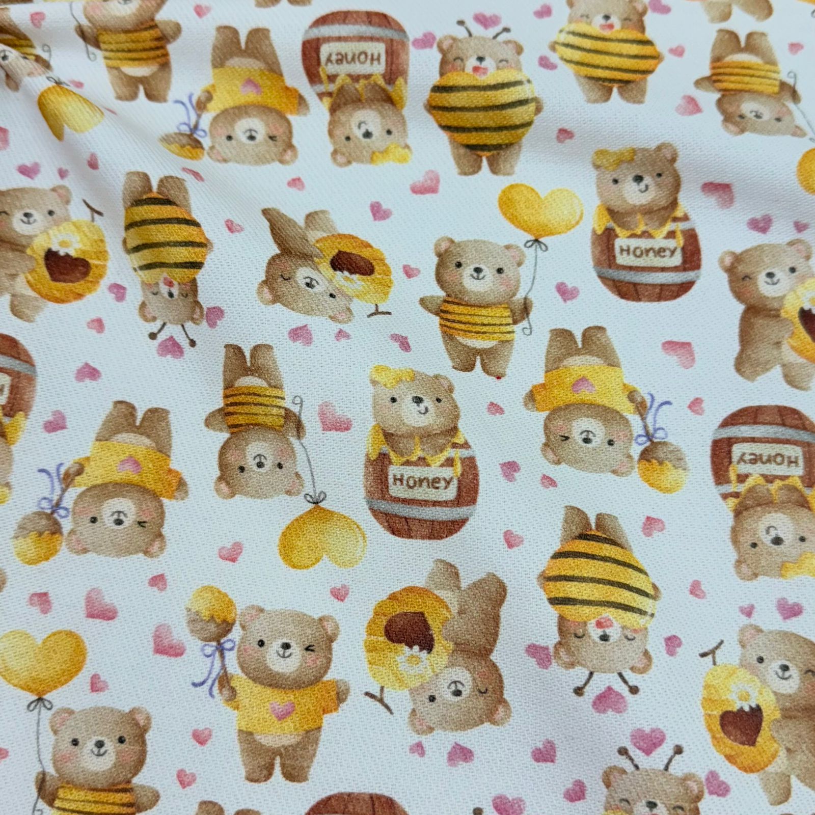 Flanela Cueiro Digital Ursos Melosos 