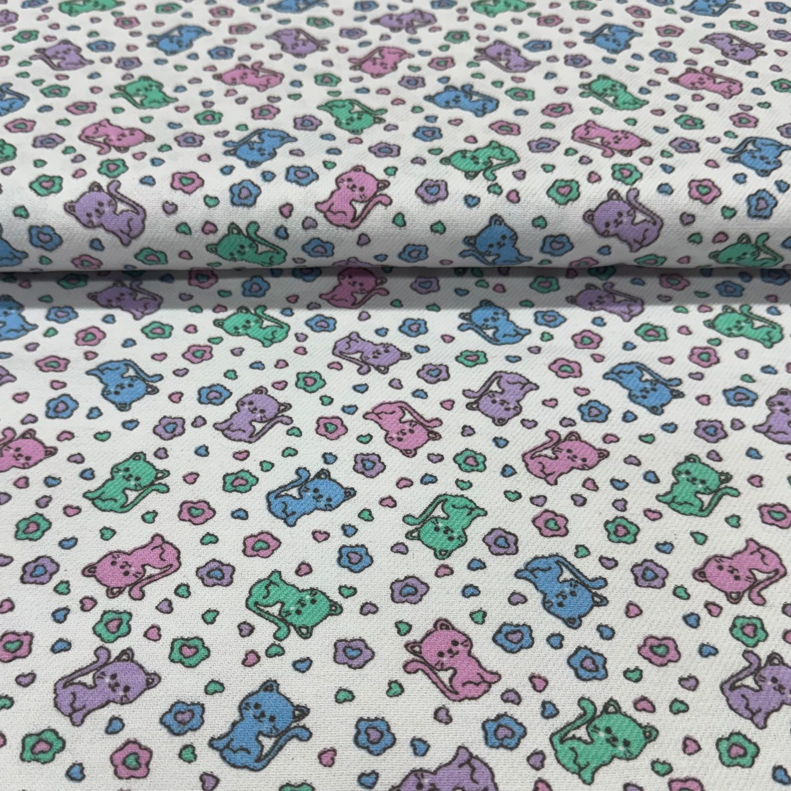 Flanela Cueiro Gatinhos 