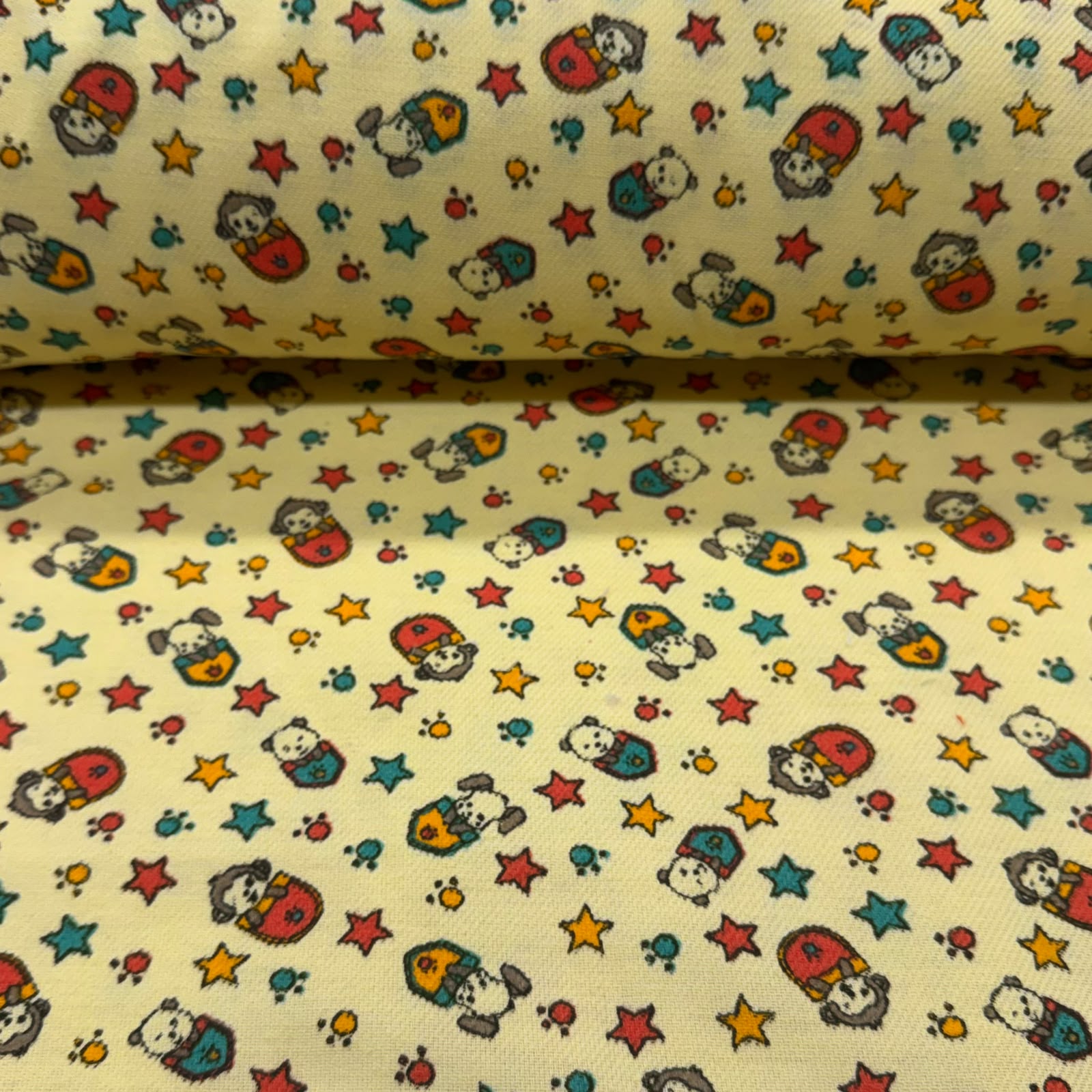 Flanela Cueiro Patrulha dos Bichos Amarelo