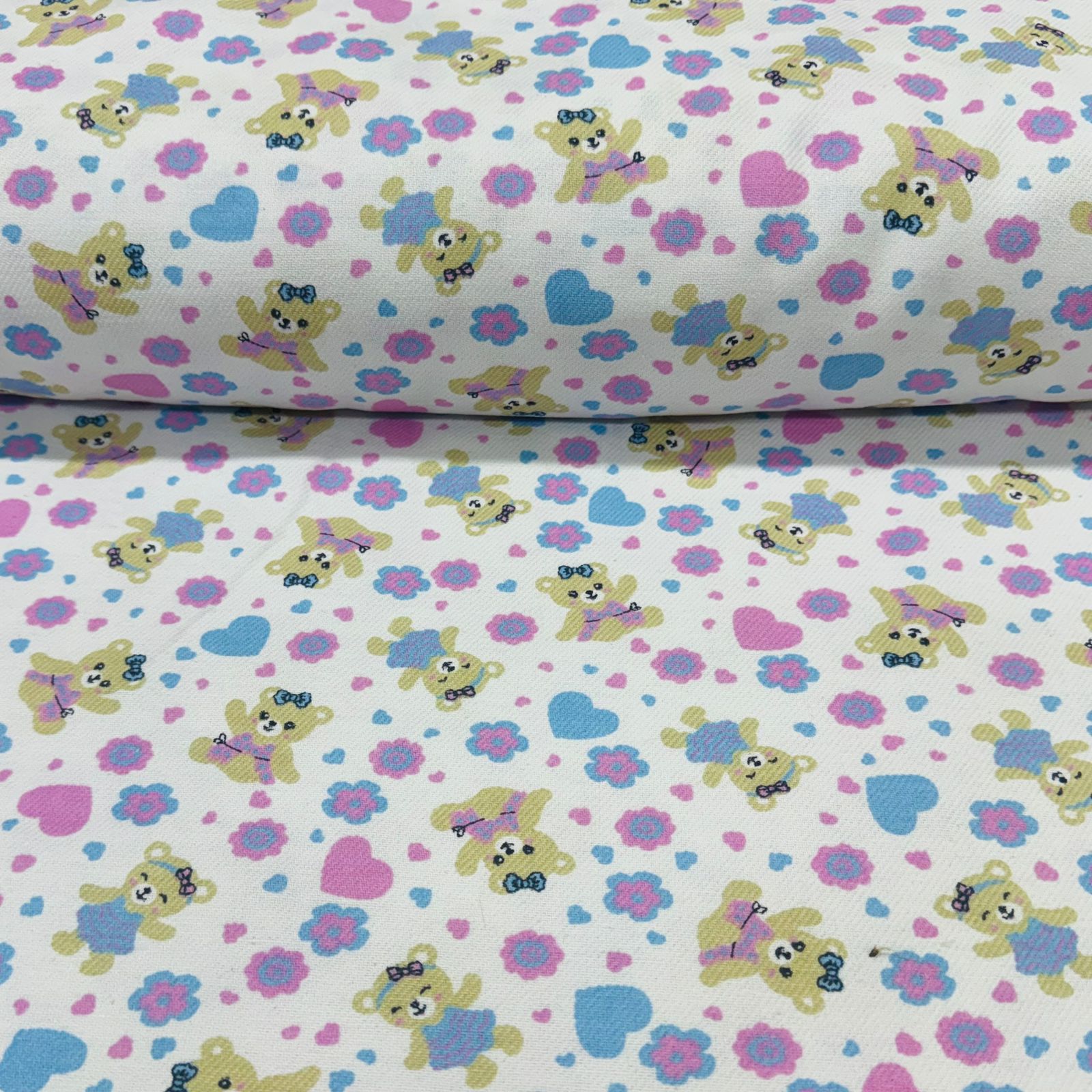 Flanela Cueiro Ursos Fofos 