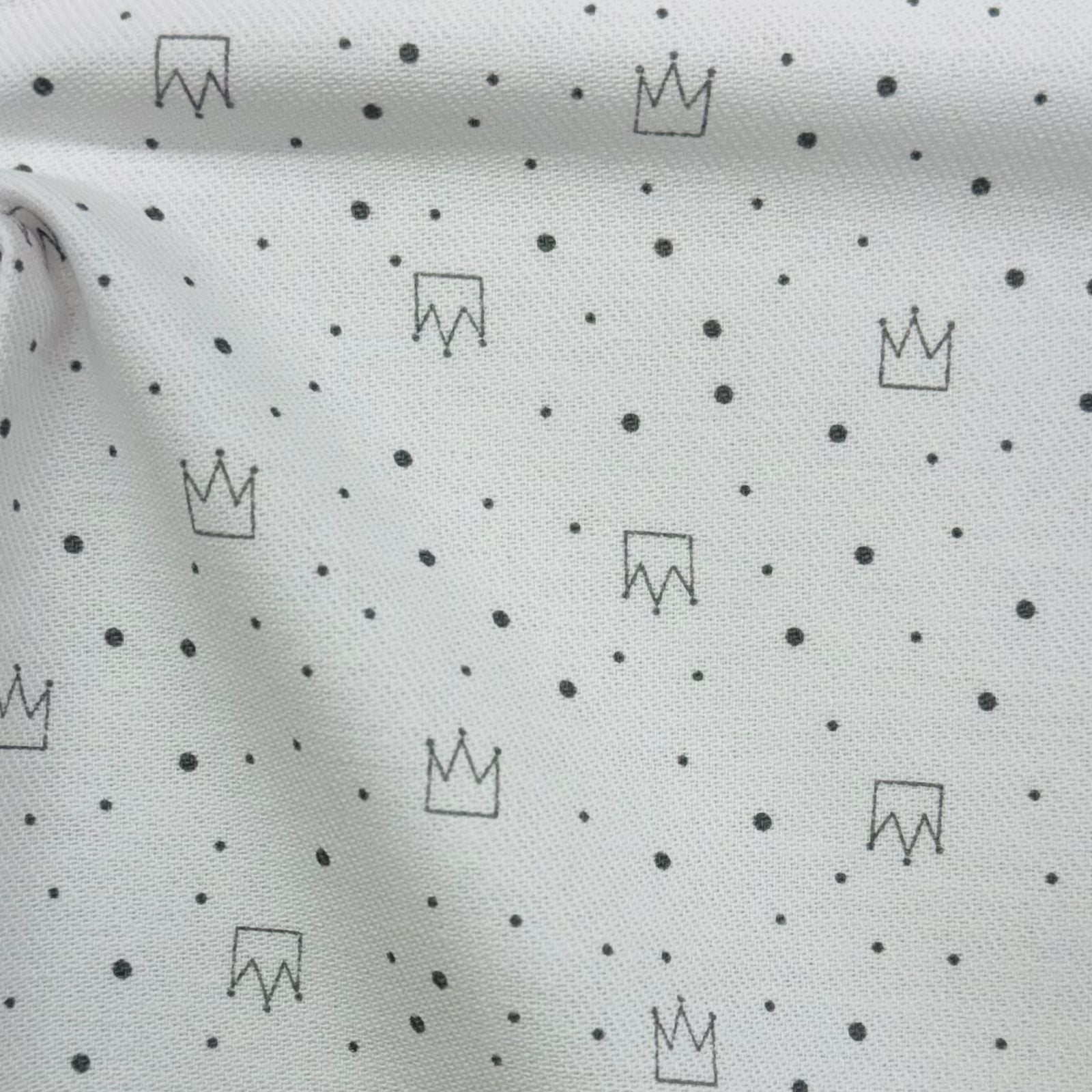 Flanela Cueiro Premium Mini Coroa Cinza