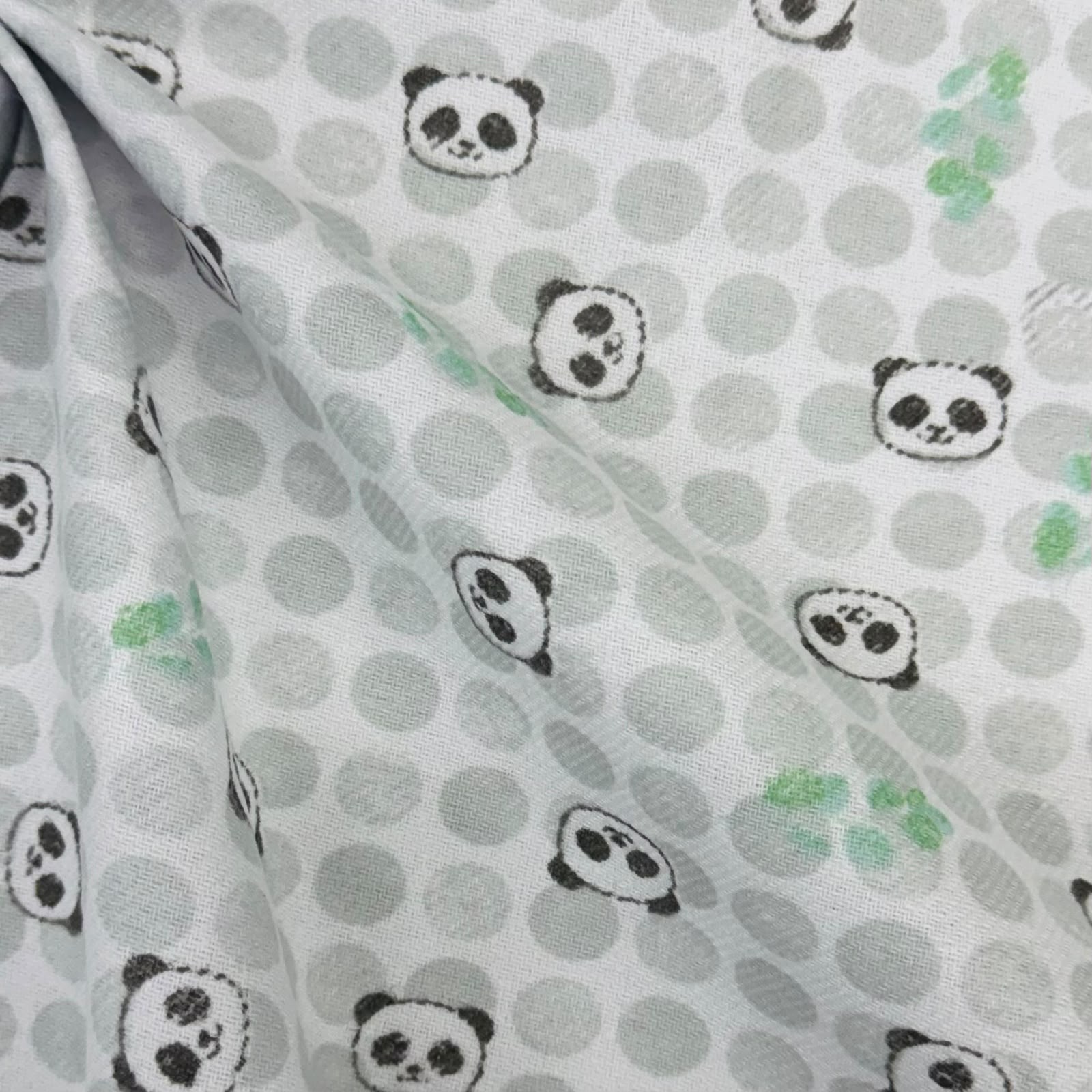 Flanela Cueiro Pandas Fofos