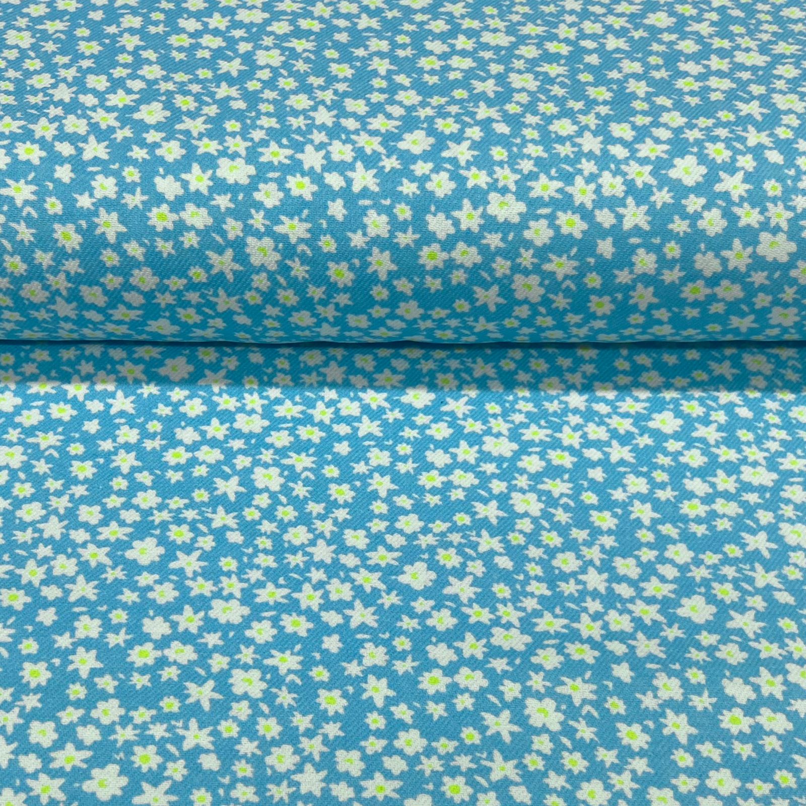 Fustão Margarida fundo Azul 