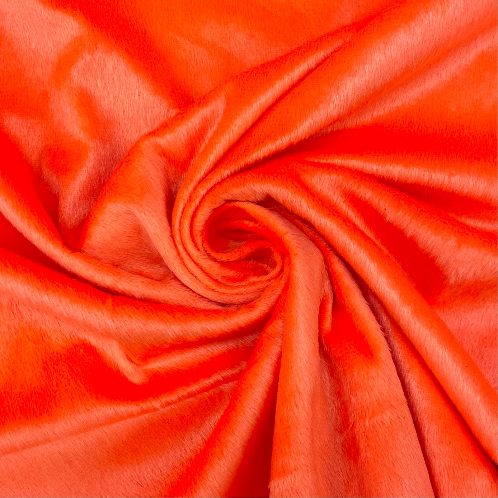 Veludo Peluciado Laranja Neon 