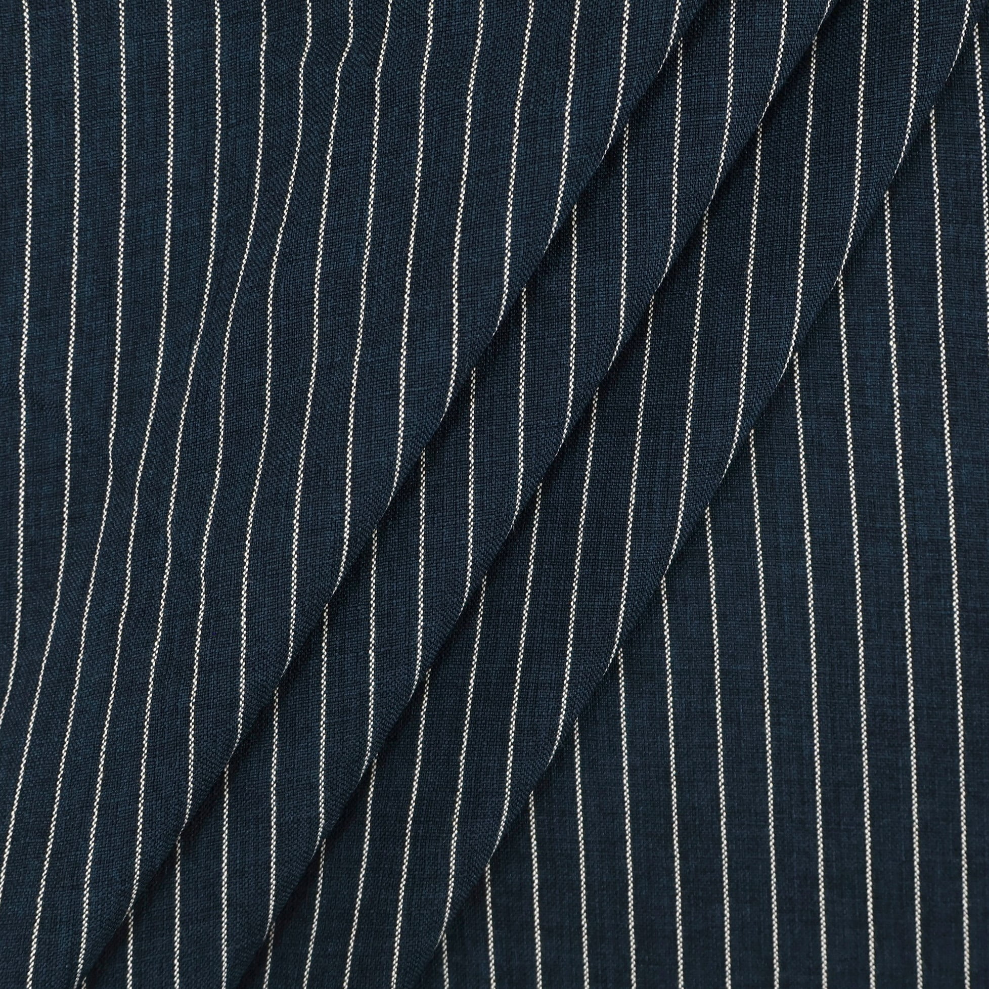 Alfaiataria Risca de Giz Linho Azul Marinho