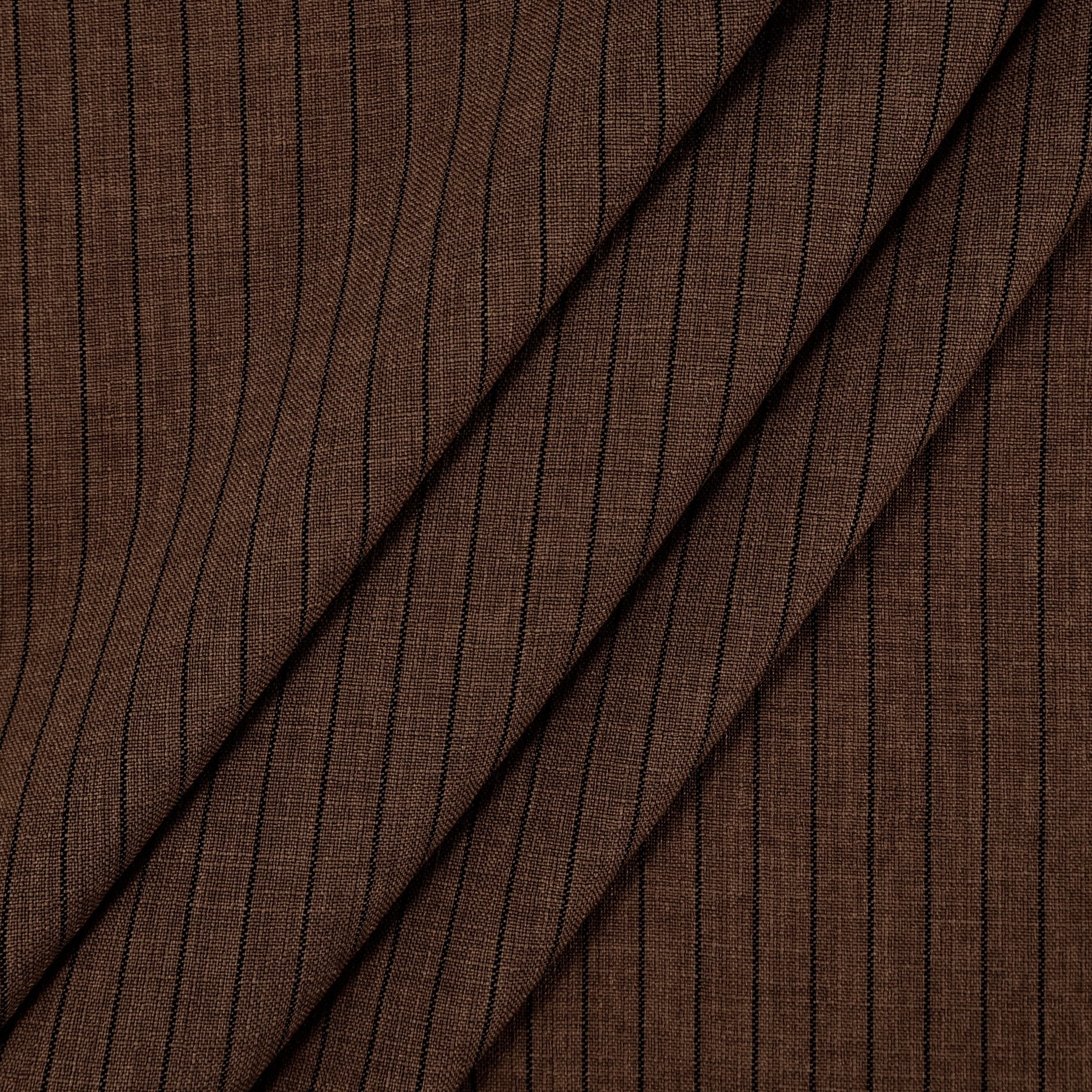 Alfaiataria Risca de Giz Linho Marrom