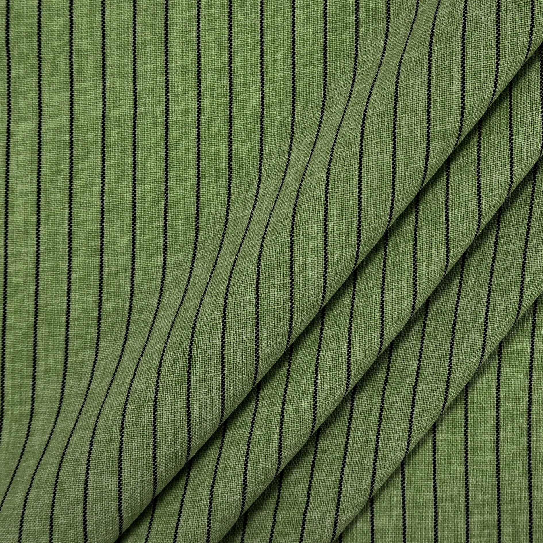 Alfaiataria Risca de Giz Linho Verde Ervilha