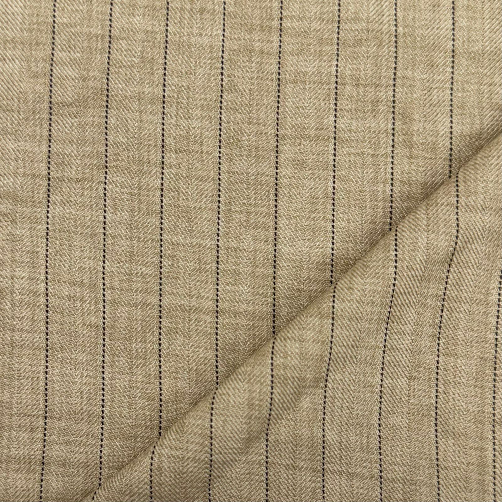 Alfaiataria Risca de Giz Melange Bege 