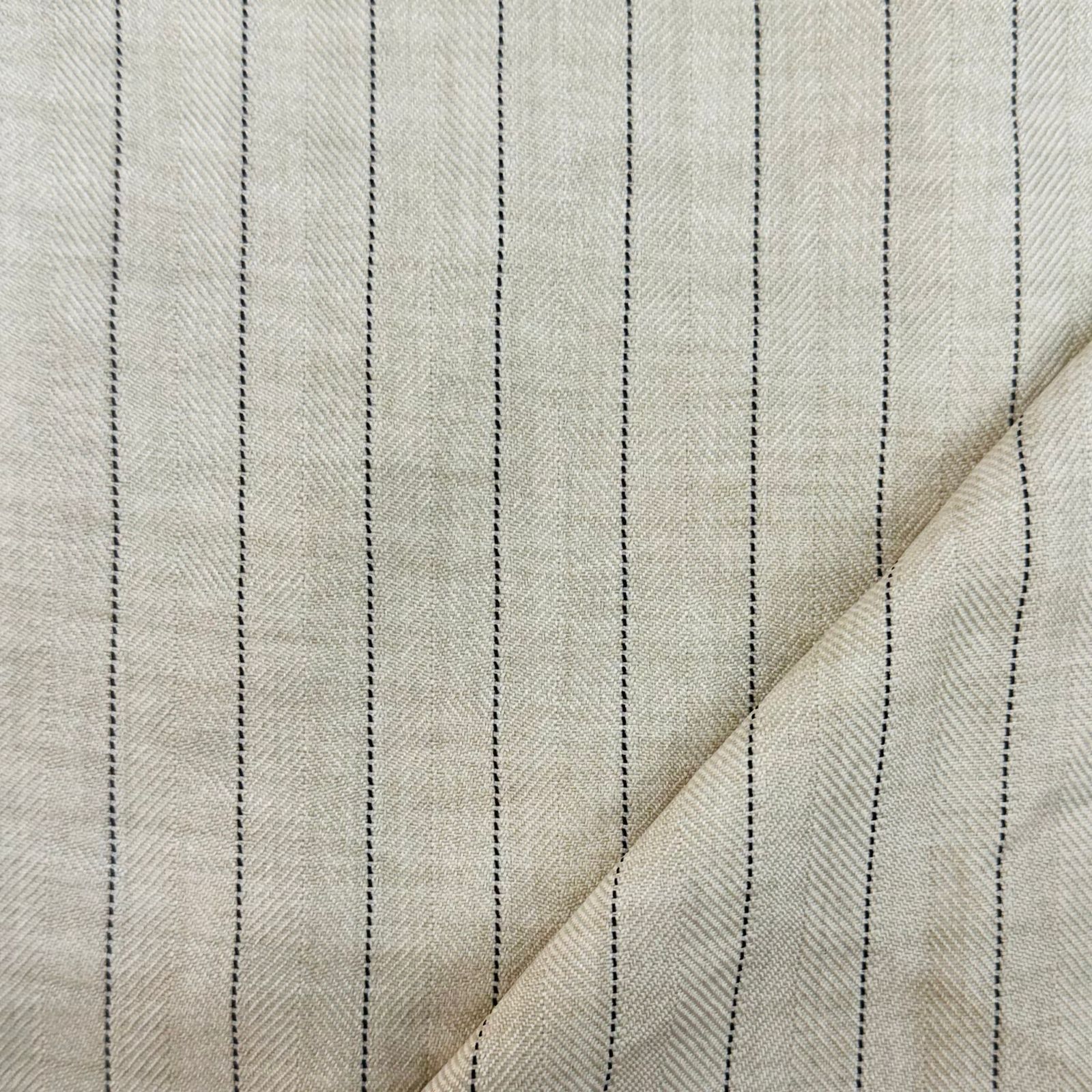 Alfaiataria Risca de Giz Melange Off White 