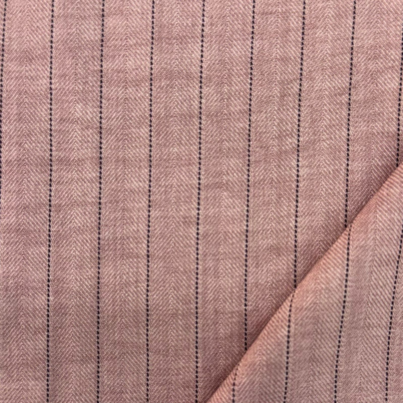 Alfaiataria Risca de Giz Melange Rosê