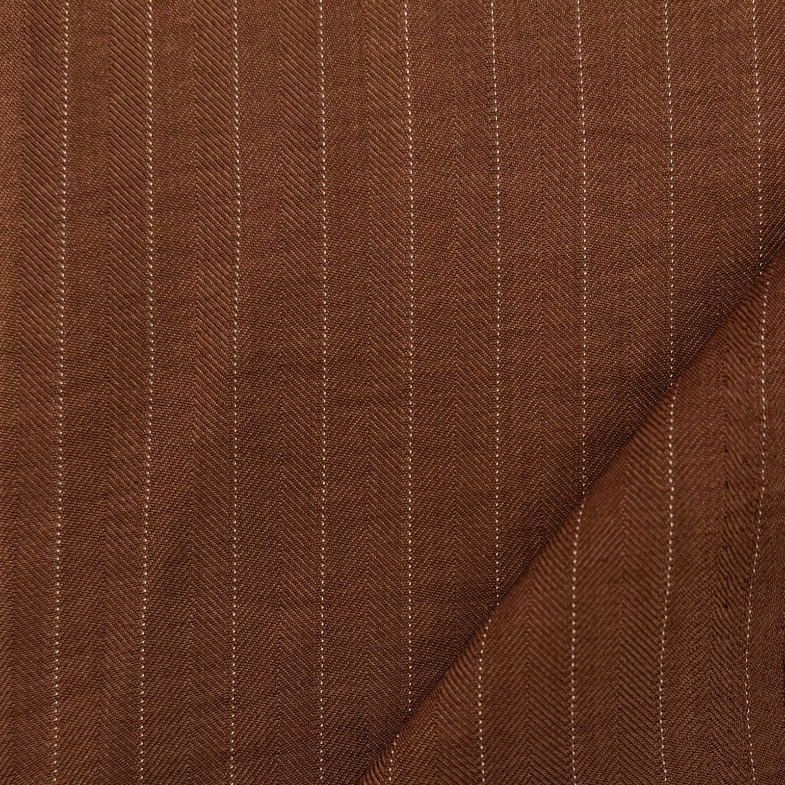 Alfaiataria Risca de Giz Melange Terracota 