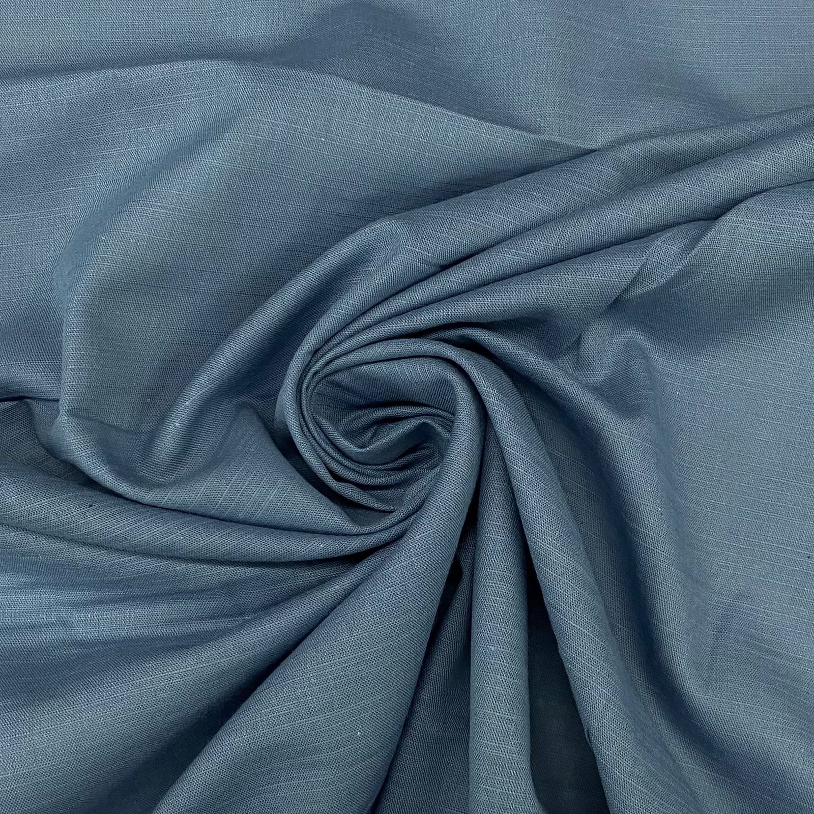 Cambraia de Algodão Azul Jeans 