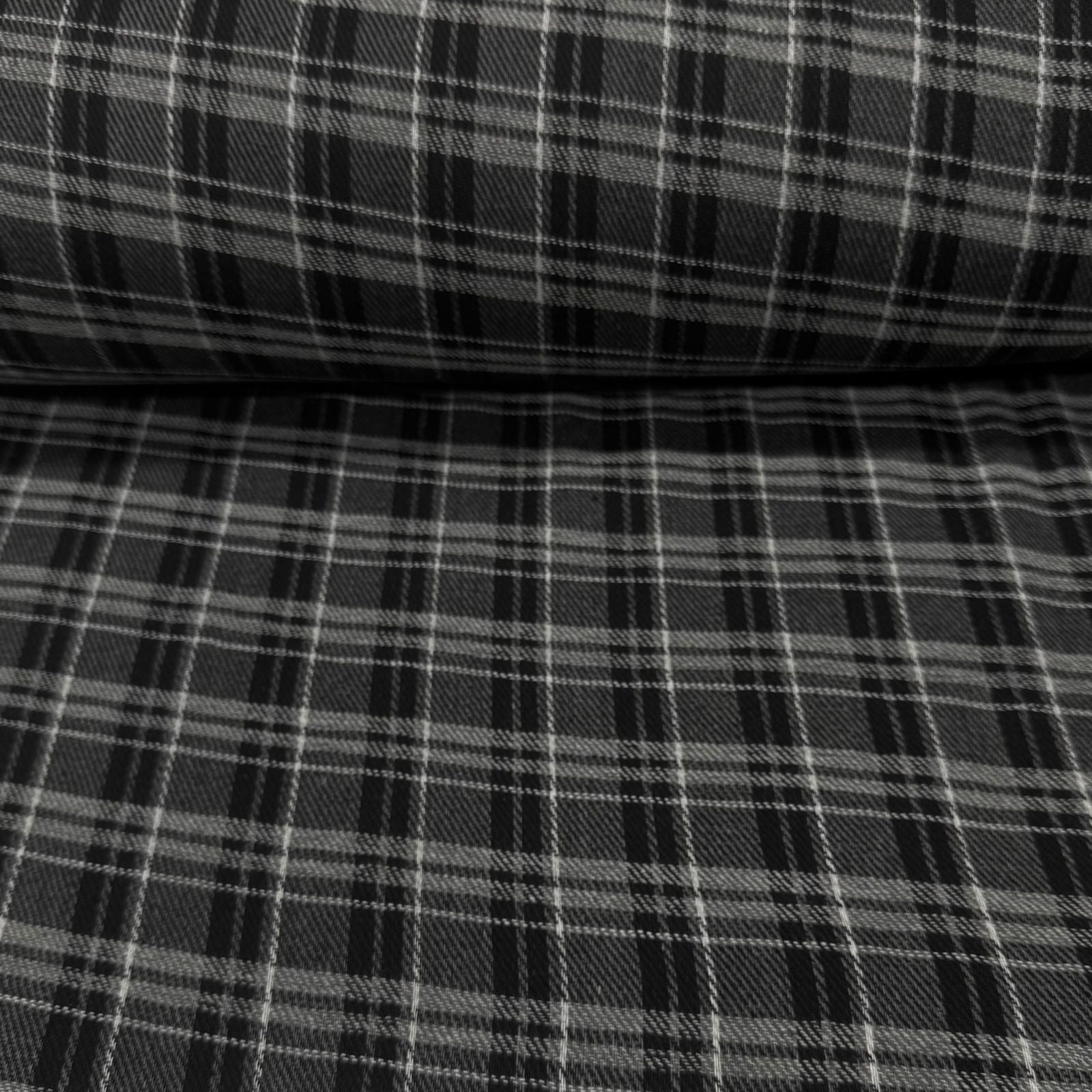 Flanela Xadrez Preto e Cinza Pequeno