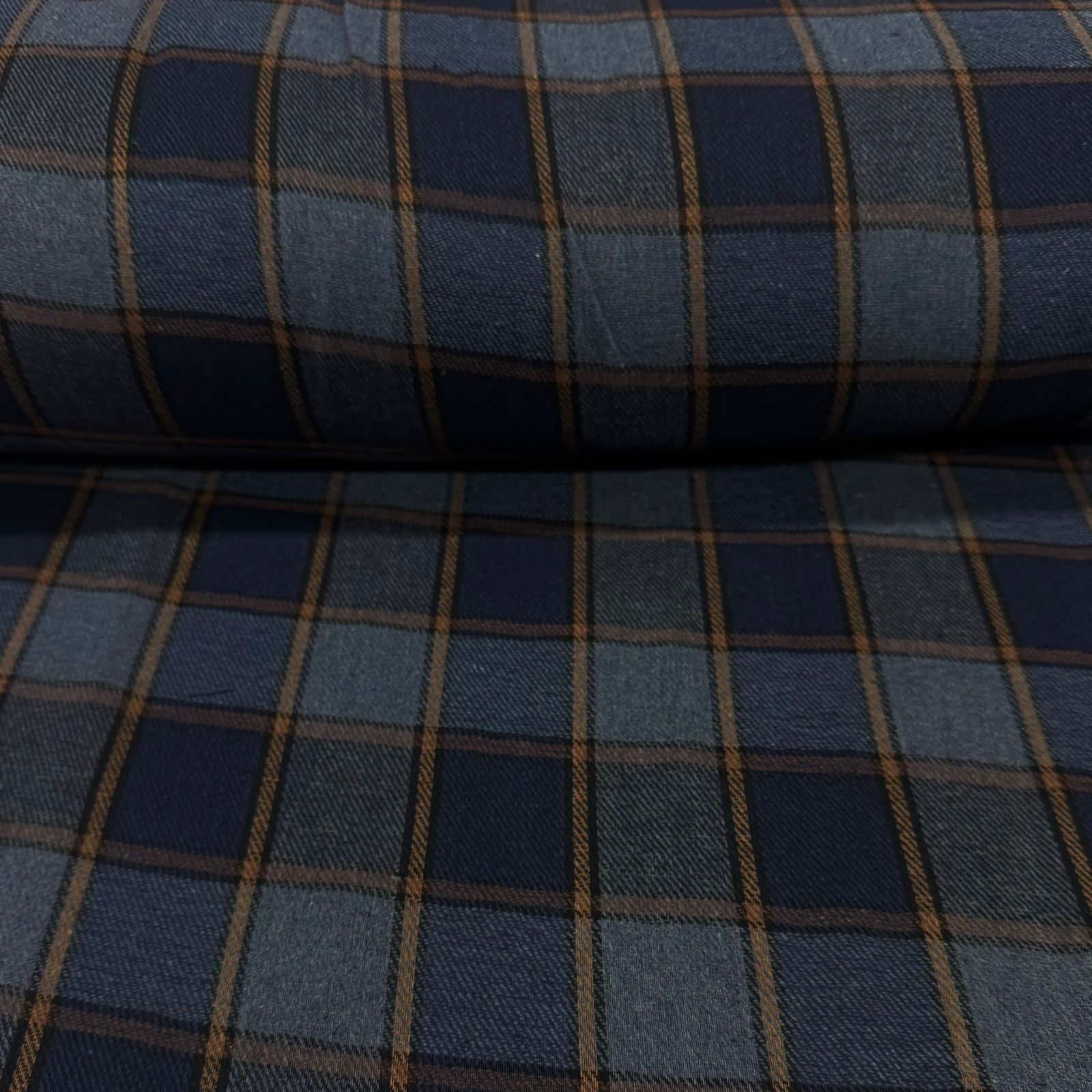 Flanela Xadrez Tons de Azul 