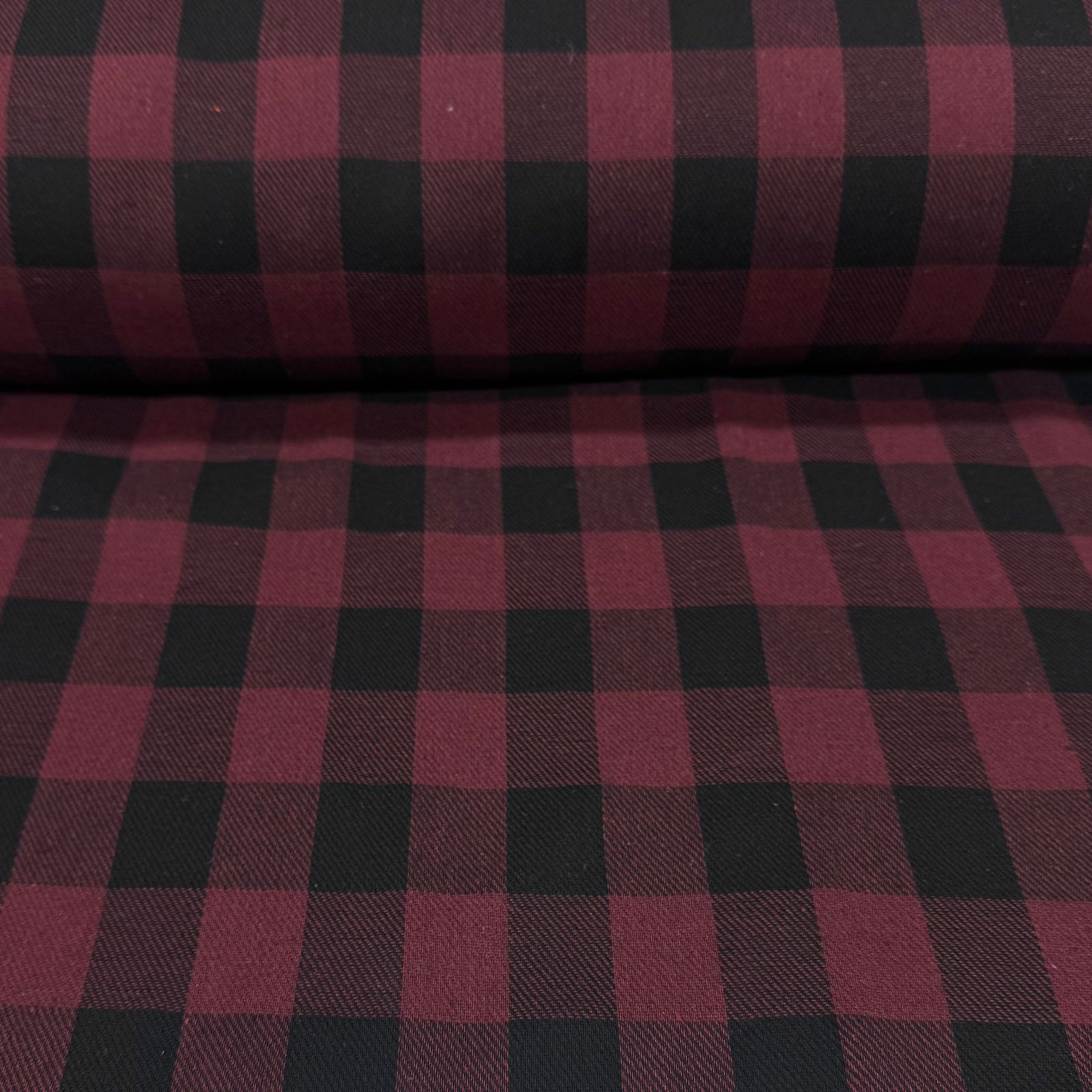 Flanela Xadrez Vermelho Vinho