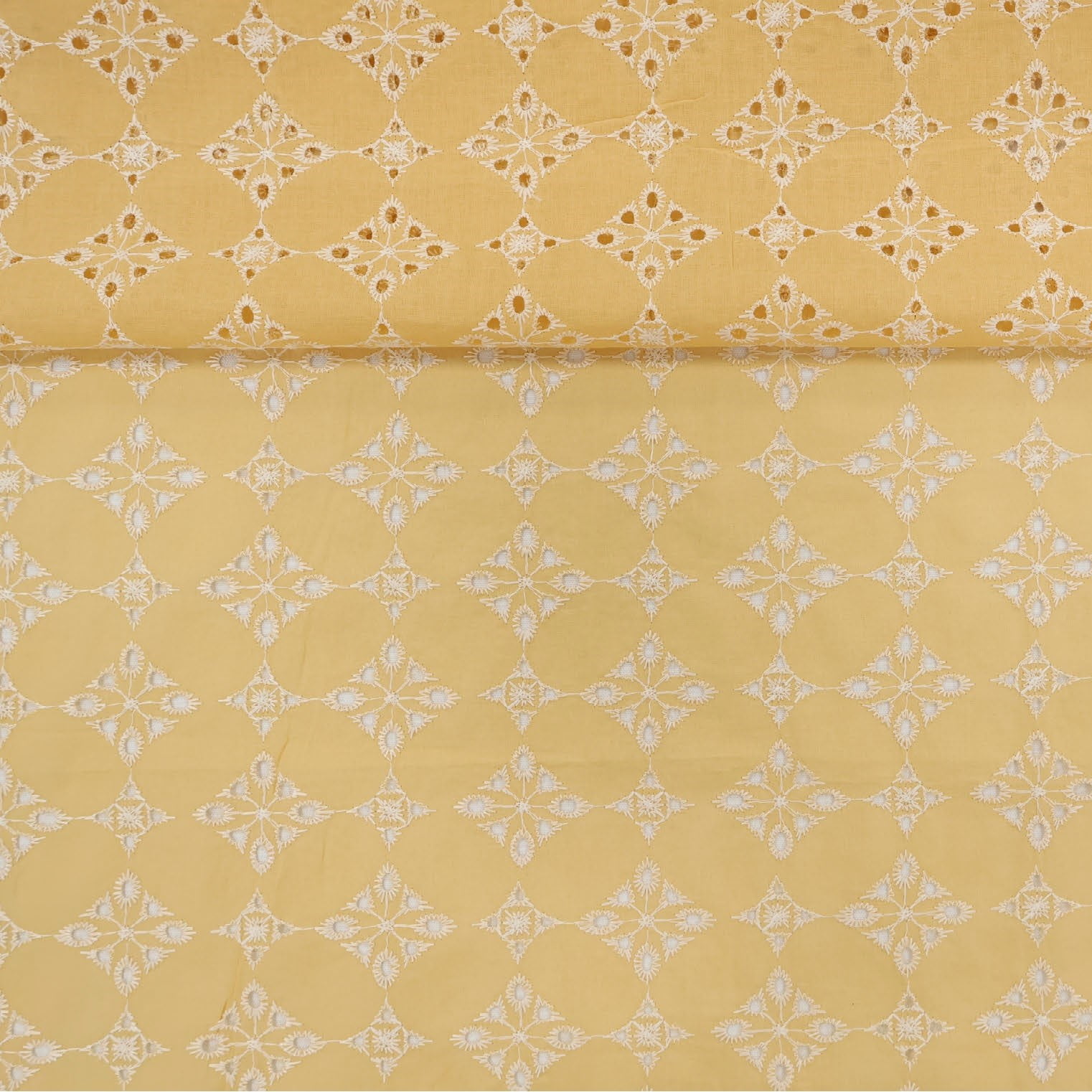 Layse Algodão Geometrico Amarelo