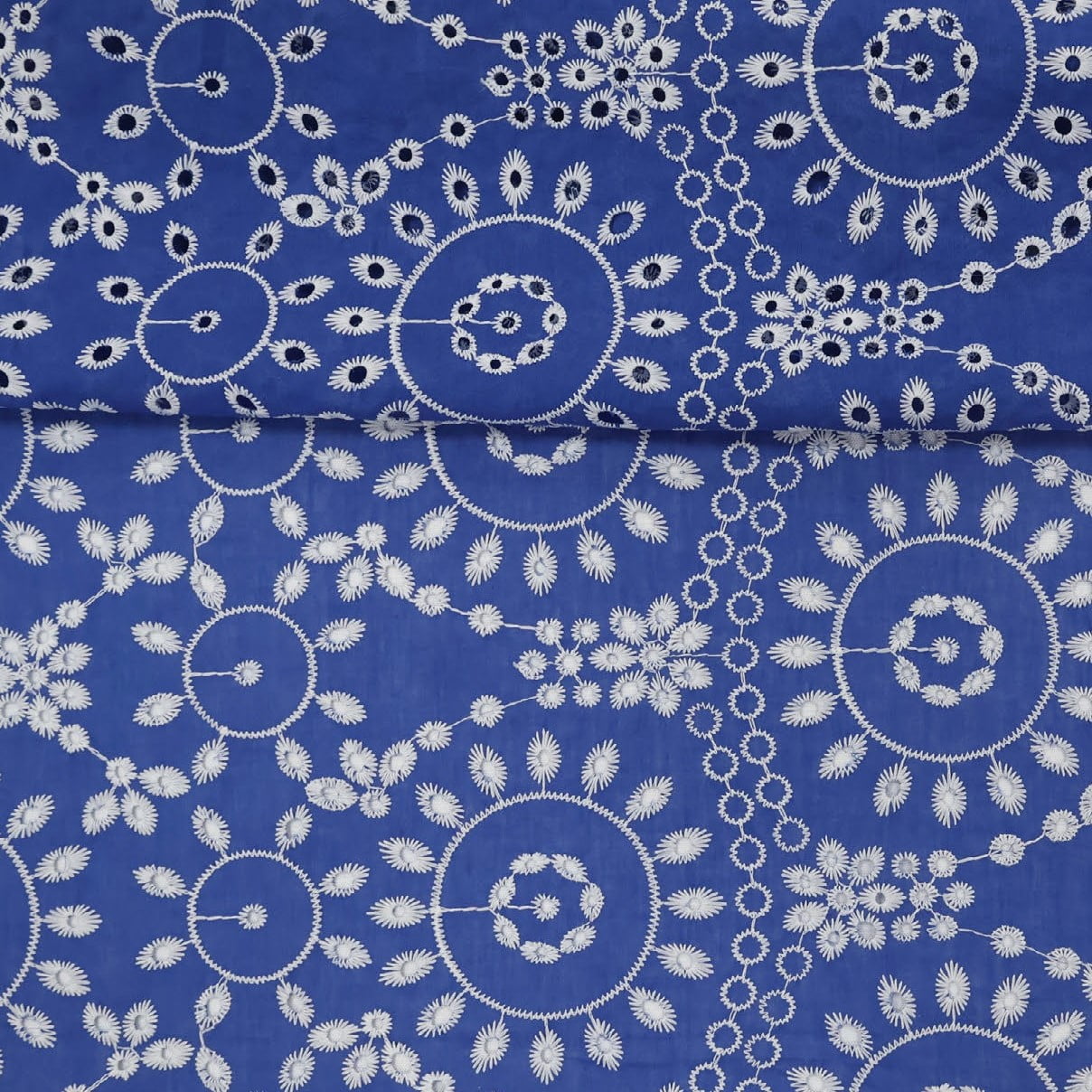 Layse Algodão Mandala Azul Royal