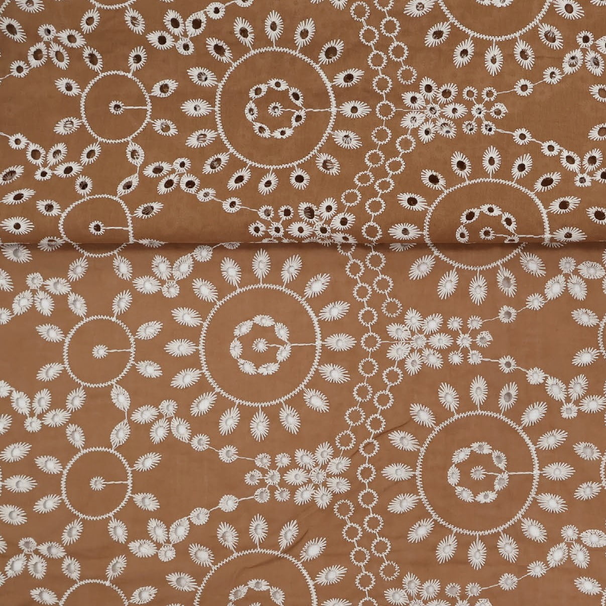Layse Algodão Mandala Marrom
