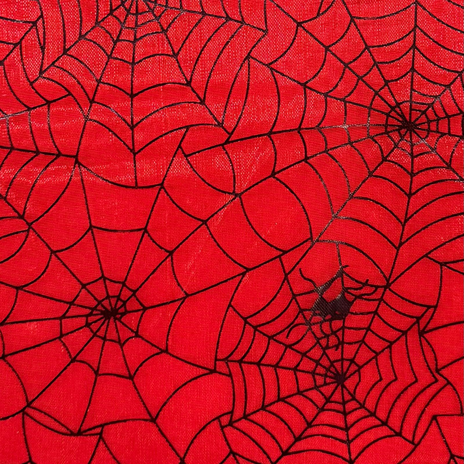 Organza Teia de Aranha Vermelha