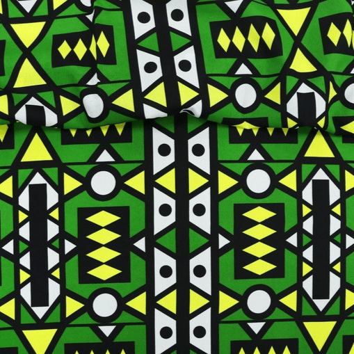 Oxford Africano Geometria Tribal Verde