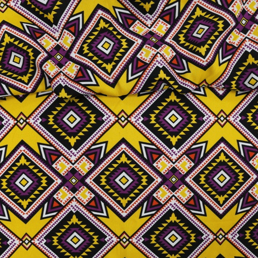 Oxford Africano Geometrico Amarelo