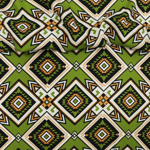 Oxford Africano Geometrico Verde 