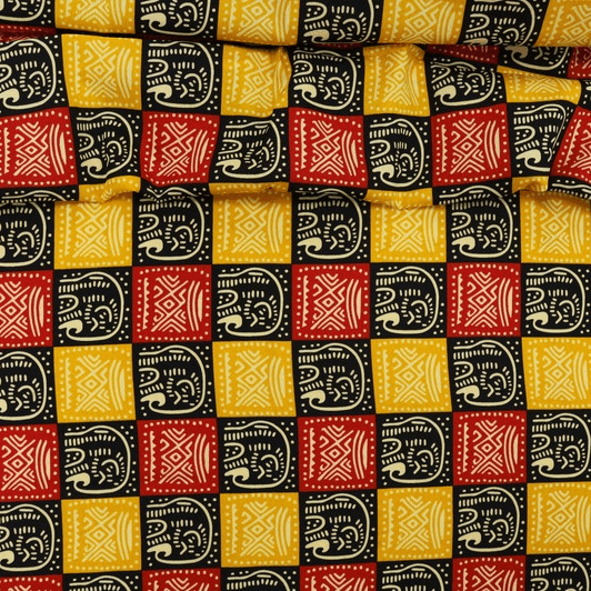 Oxford Africano Quadriculado Elefantes