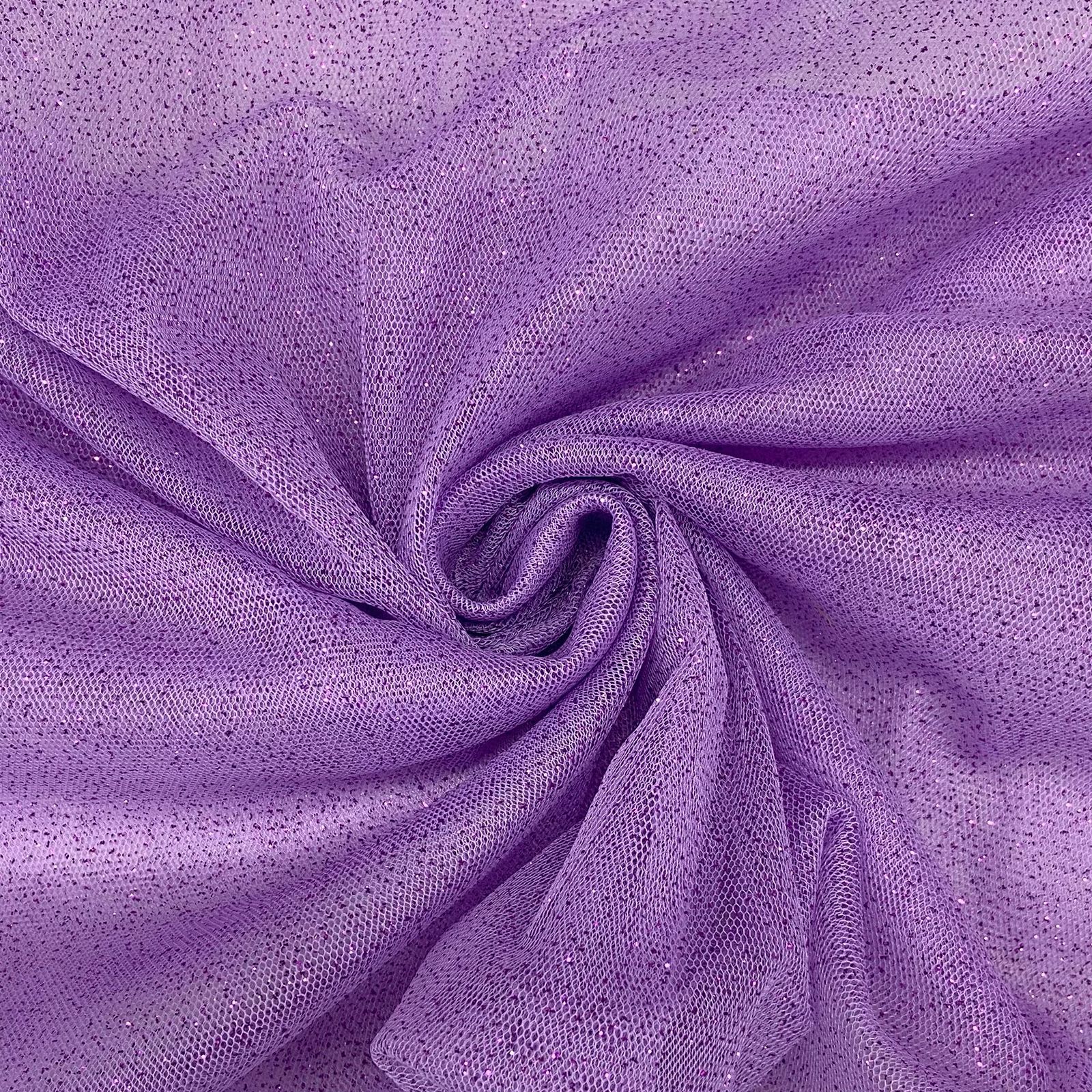 Tule Glitter Lilás