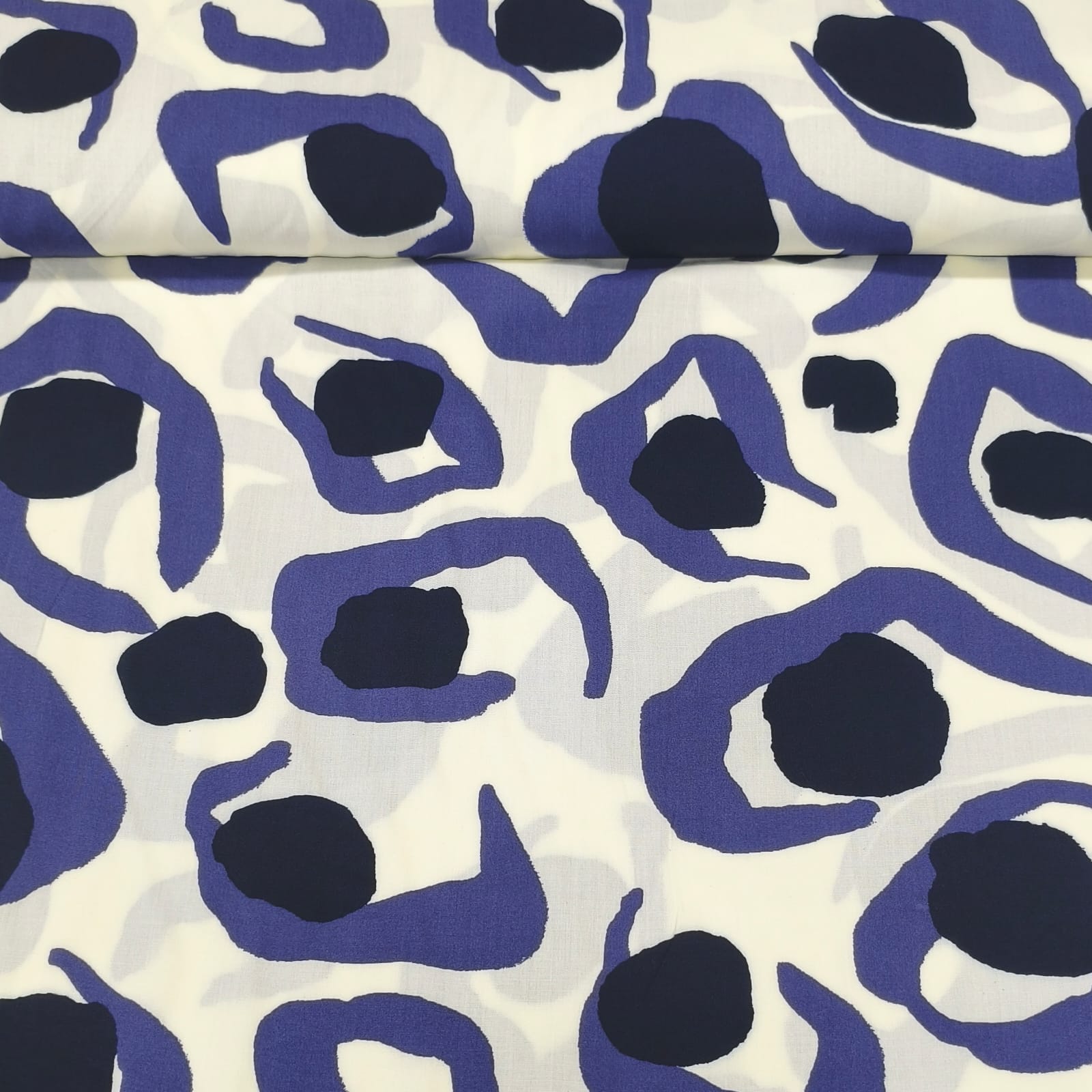 Viscose Azul Abstrato