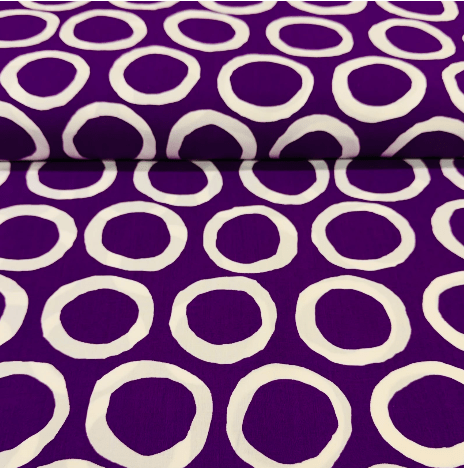 Viscose Circulos Roxos