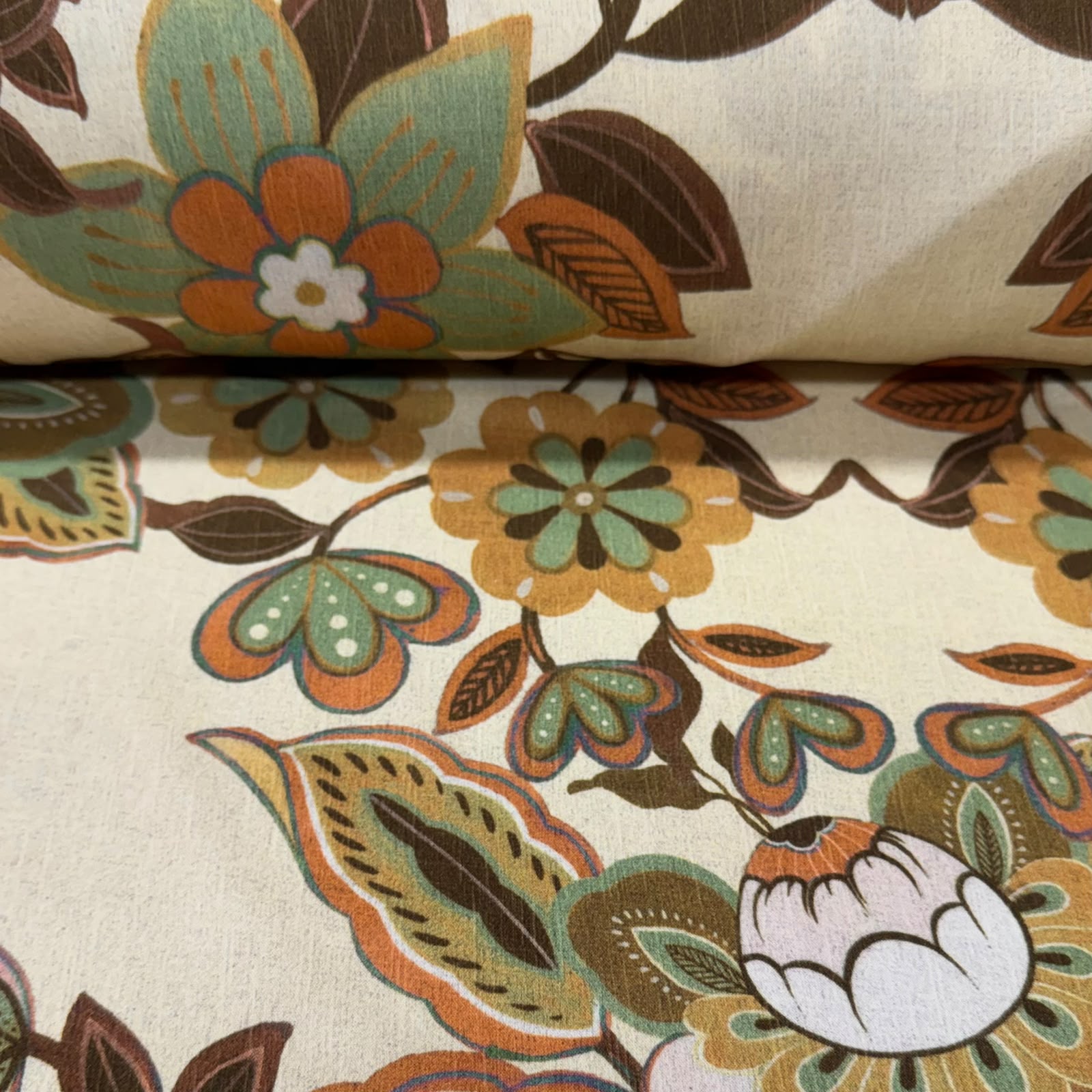 Viscose Farm Flores Tons Terrosos
