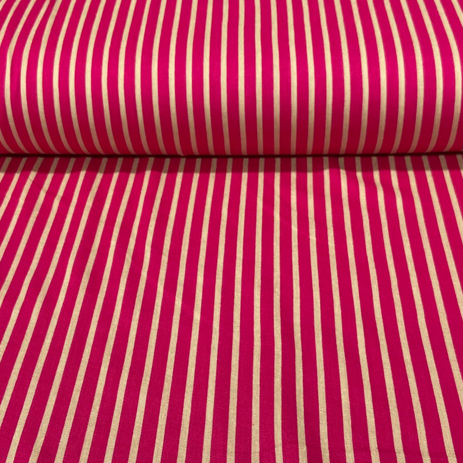 Viscose Listras Rosa