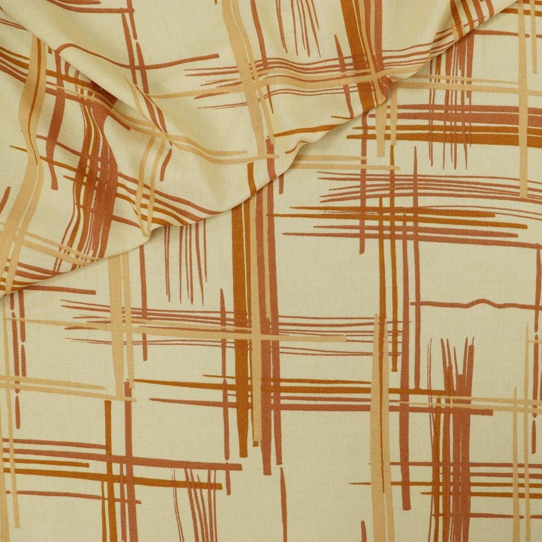 Viscose Riscada Bege 