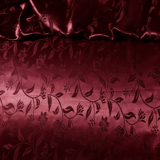 Cetim Brocado Bordô