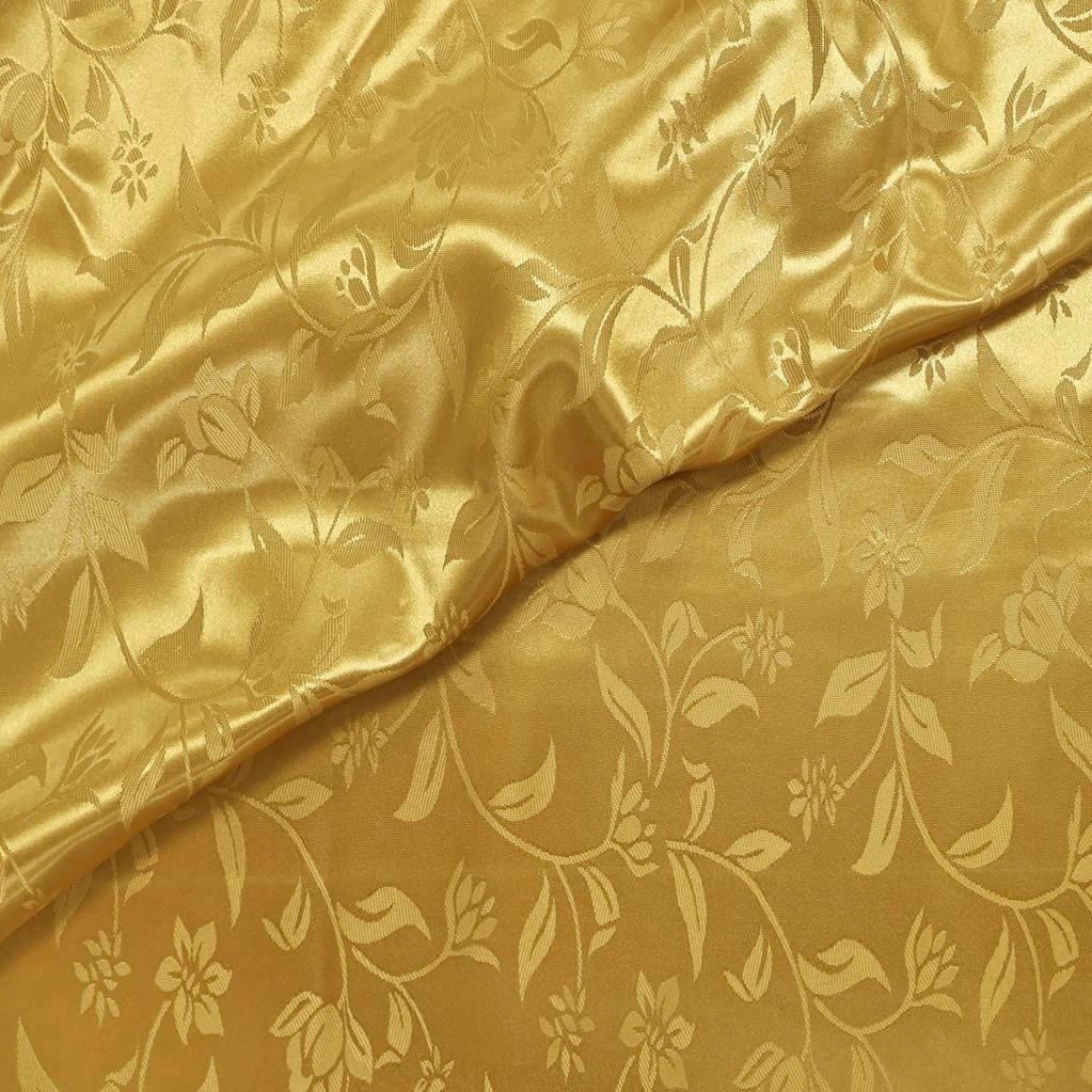 Cetim Brocado Dourado