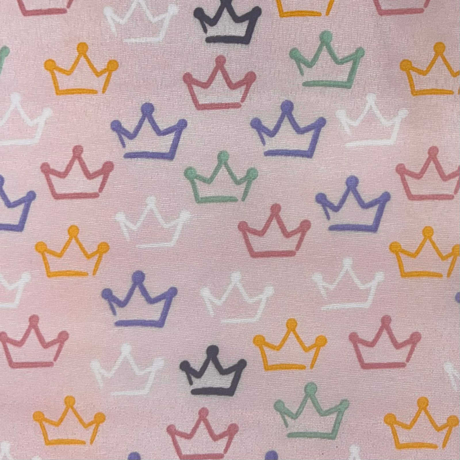 Chita Fake Coroas Fundo Rosa 