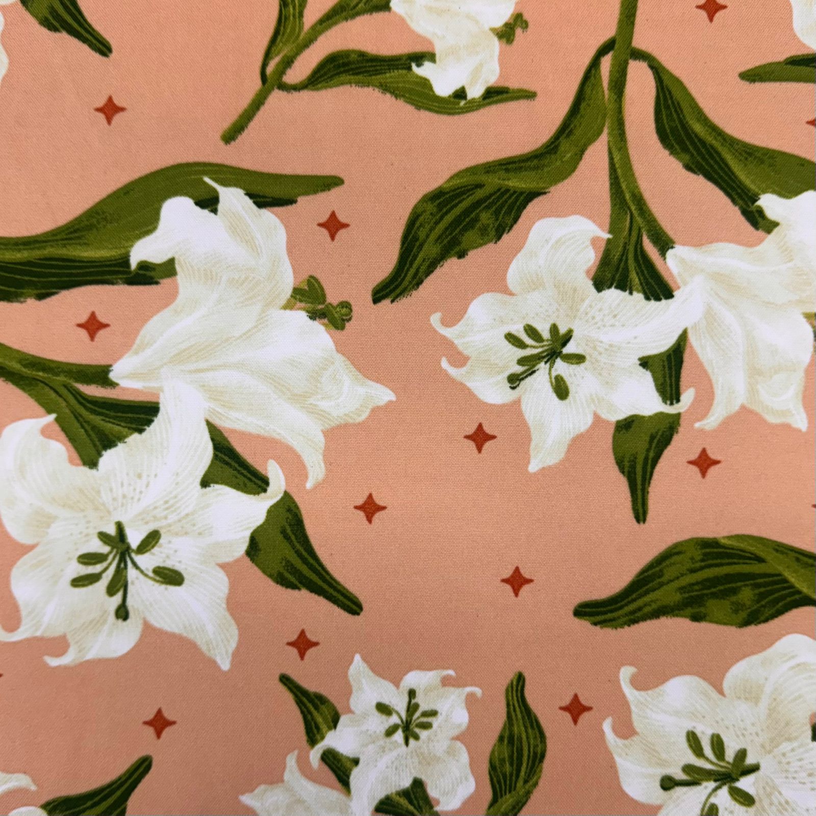 Oxford Estampado Jardim de Lírios