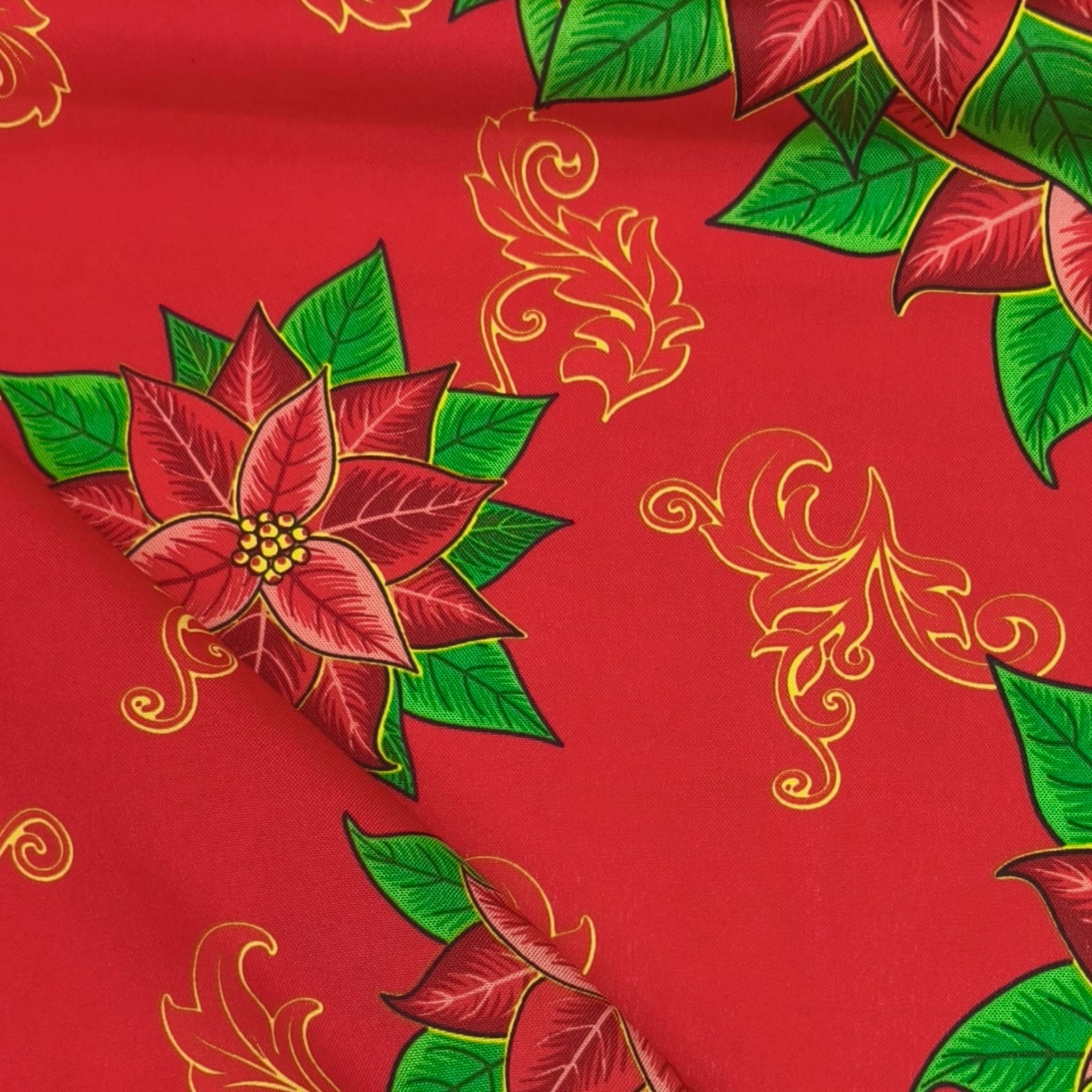 Toalha Natal Flores Lindas Natalinas