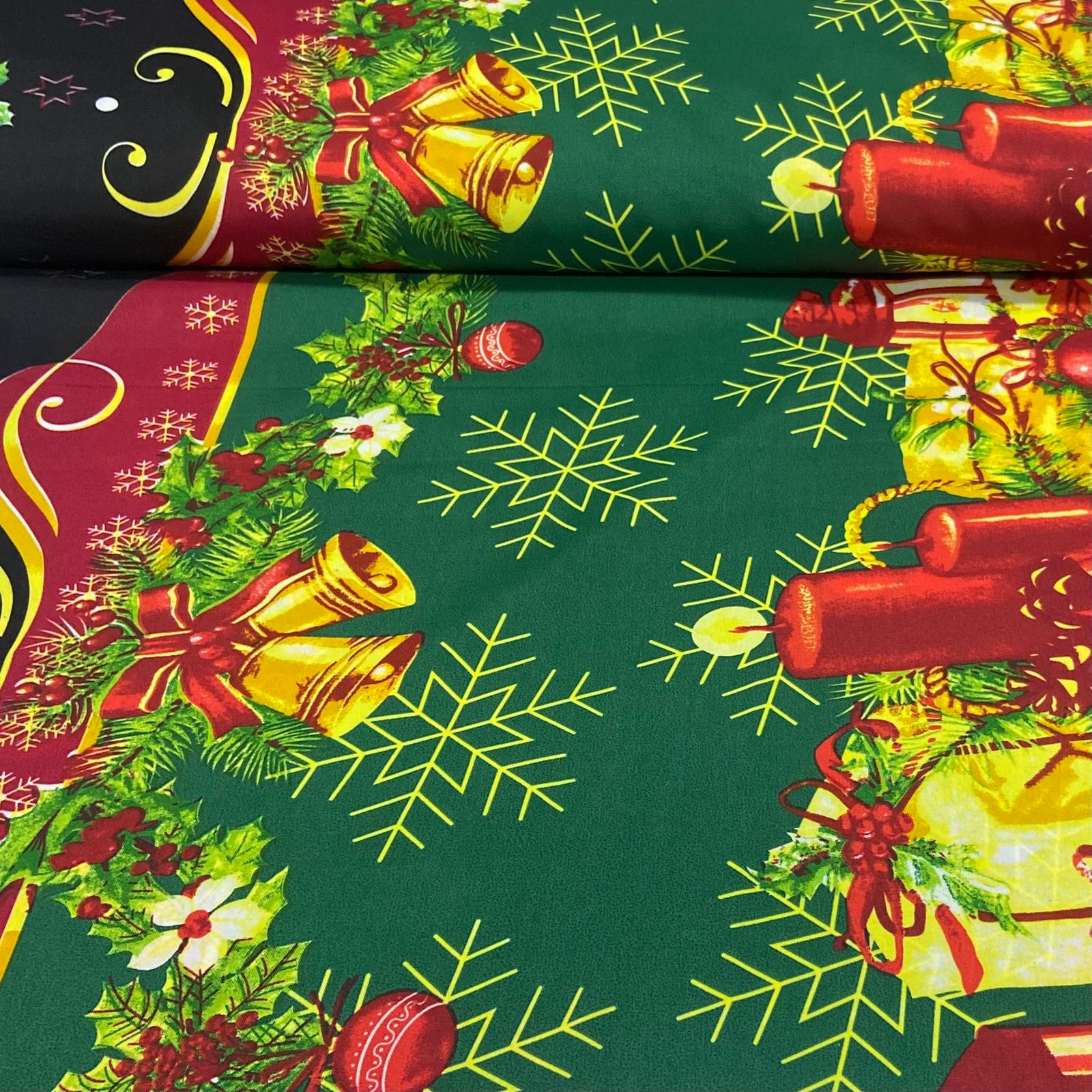 Toalha Natal Velas e Esperança