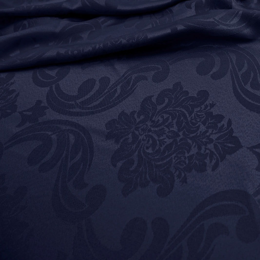 Tecido Jacquard Azul Marinho