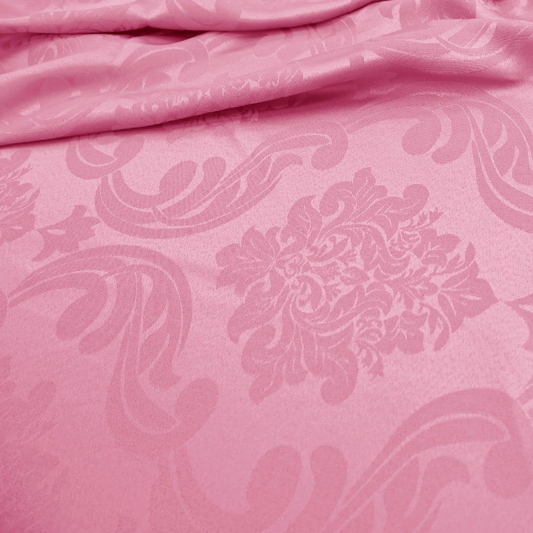 Tecido Jacquard Rosa Chiclete