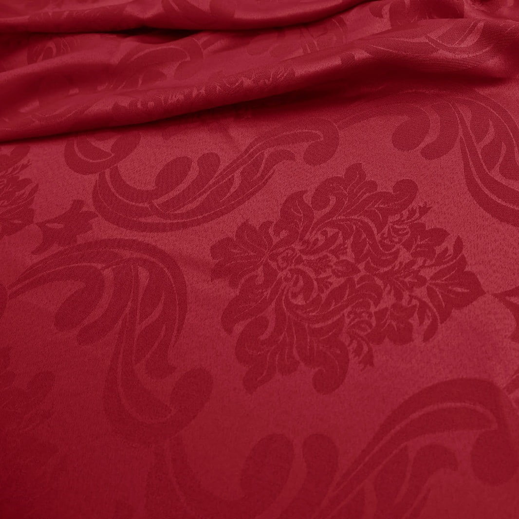 Tecido Jacquard Vermelho Noel