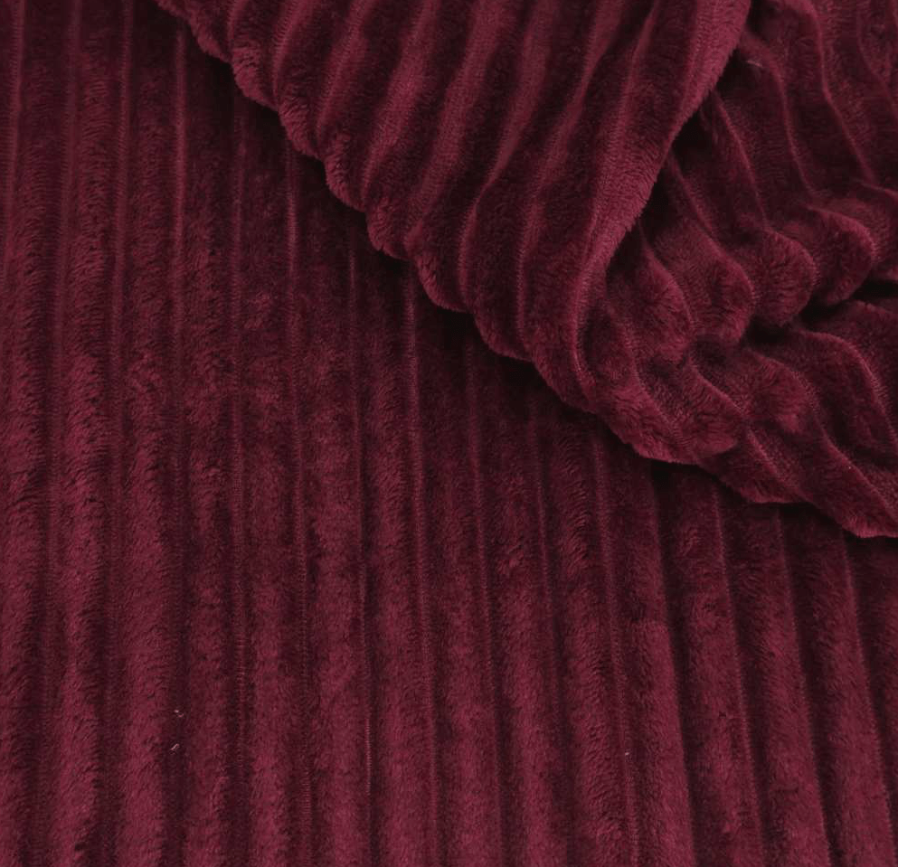 Mantinha Fleece Canelado 2,50m Marsala