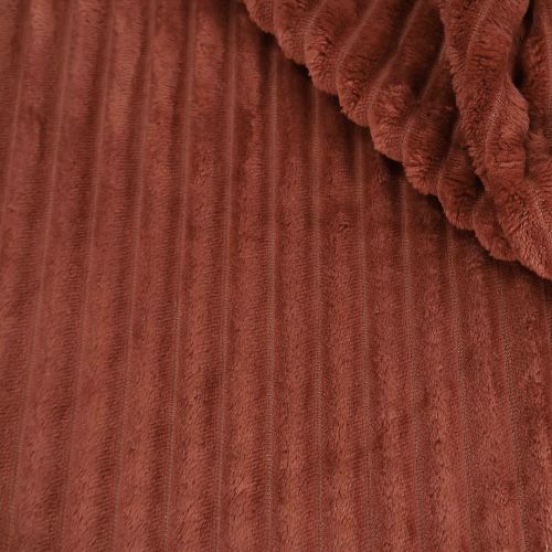 Mantinha Fleece Canelado 2,50m Terracota