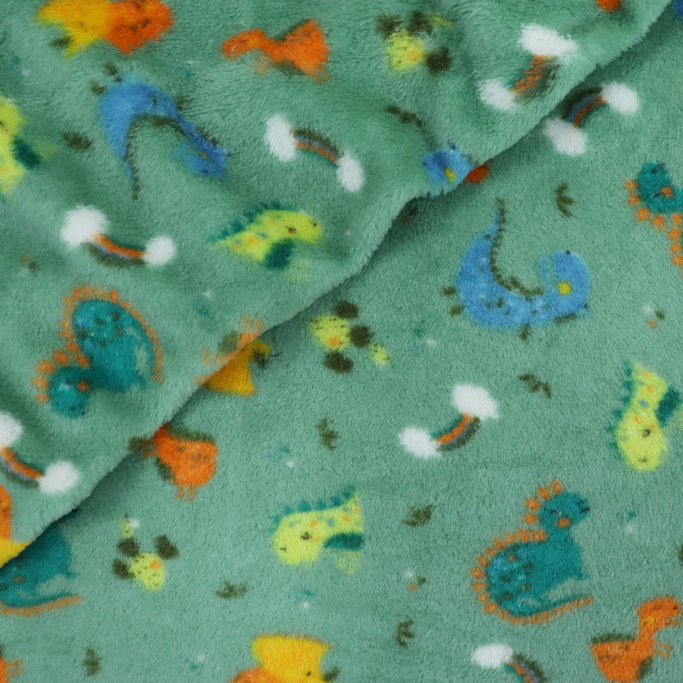 Fleece Dinos Verde